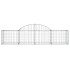 Cestas de gaviones 4 uds forma de arco hierro 200x50x40/60