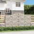 Cestas gaviones 2 uds forma de arco hierro 300x50x160/180