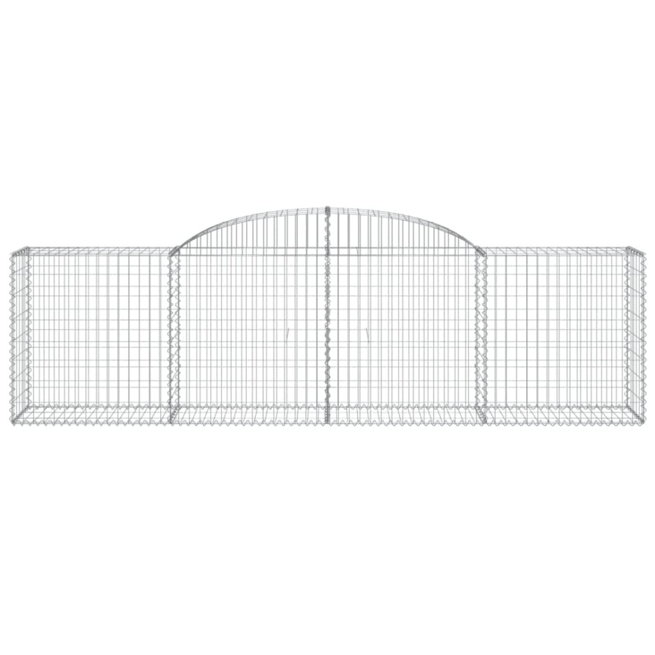 Cestas de gaviones 3 uds forma de arco hierro 300x50x80/100