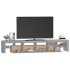 Mueble de TV con luces LED gris Sonoma 230x36,5x40