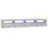Mueble de TV con luces LED gris hormigón 240x35x40