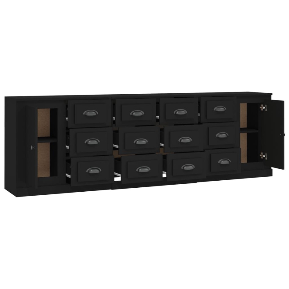 Aparadores 3 piezas madera contrachapada