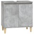Set muebles de baño 2 piezas madera contrachapada gris