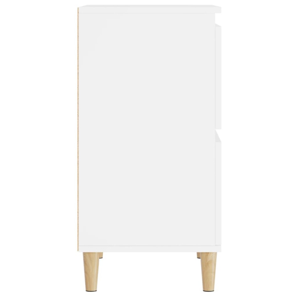 Aparadores 3 uds madera contrachapada blanco 60x35x70