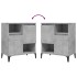 Aparadores 2 uds madera contrachapada gris hormigón 60x35x70