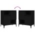 Aparadores 3 uds madera contrachapada negro 60x35x70