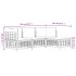 Set muebles de jardín 4 pzas y cojines ratán PE gris