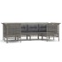 Set de muebles de jardín 6 pzas y cojines ratán sintético