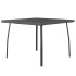 Juego de comedor de jardín 3 piezas acero gris