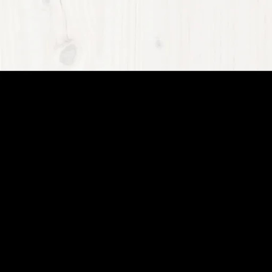 Estructura de cama con cabecero madera pino blanco 120x200