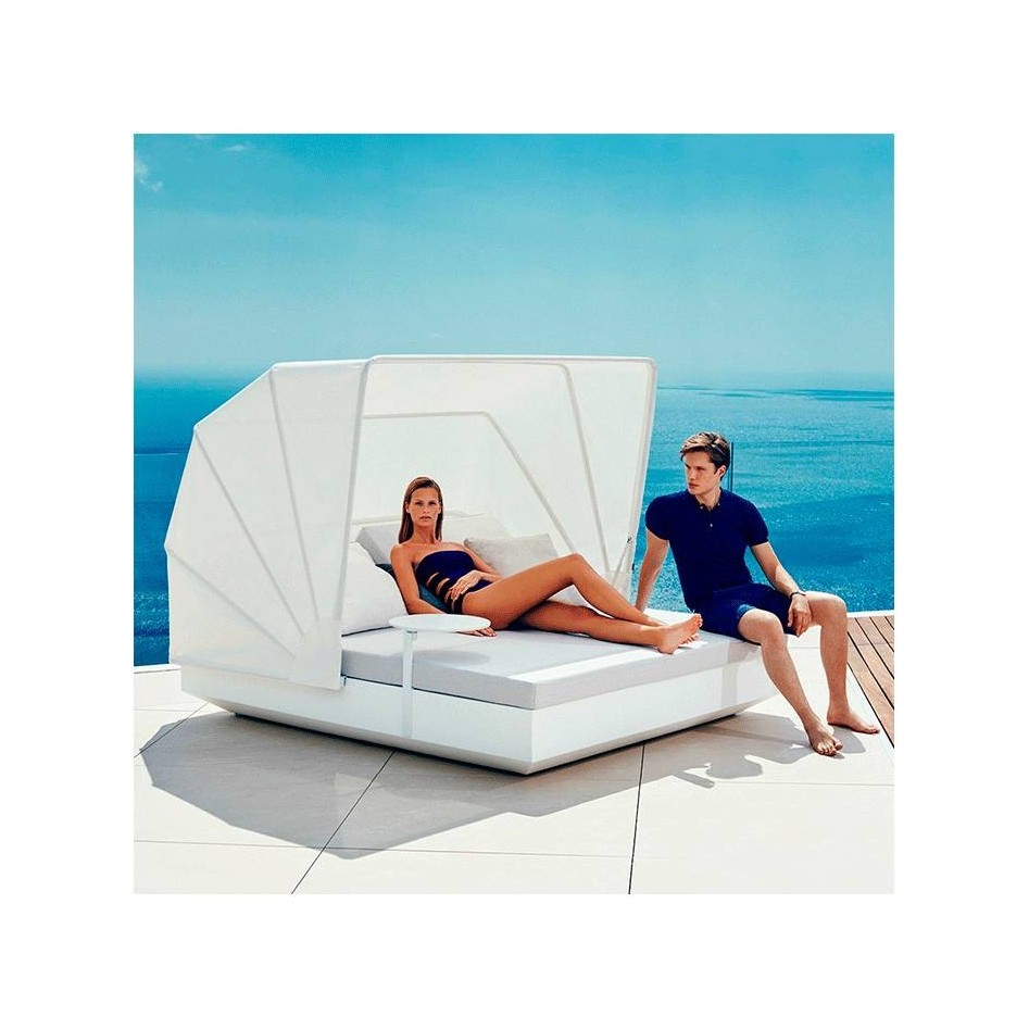 Vela Daybed 2 Cabezales Reclinables con Parasol