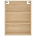 Aparador alto madera contrachapada color roble 69,5x34x180