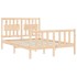 Estructura de cama de matrimonio con cabecero madera
