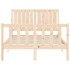 Estructura de cama con cabecero madera maciza 120x200