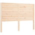 Estructura de cama con cabecero madera maciza 120x200