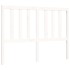 Estructura de cama con cabecero madera maciza blanco 140x190