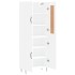 Aparador alto madera contrachapada blanco 69,5x34x180