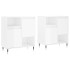 Aparadores 2 uds madera contrachapada blanco