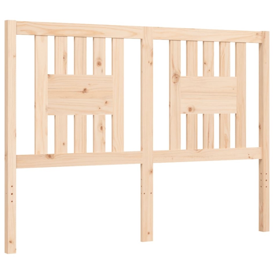 Estructura de cama de matrimonio con cabecero madera