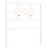 Estructura de cama con cabecero madera maciza blanco 90x200