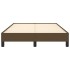 Estructura de cama de tela marrón oscuro 120x200