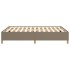 Estructura de cama de tela gris taupe 140x190