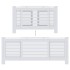 Cubierta para radiador MDF blanco 205