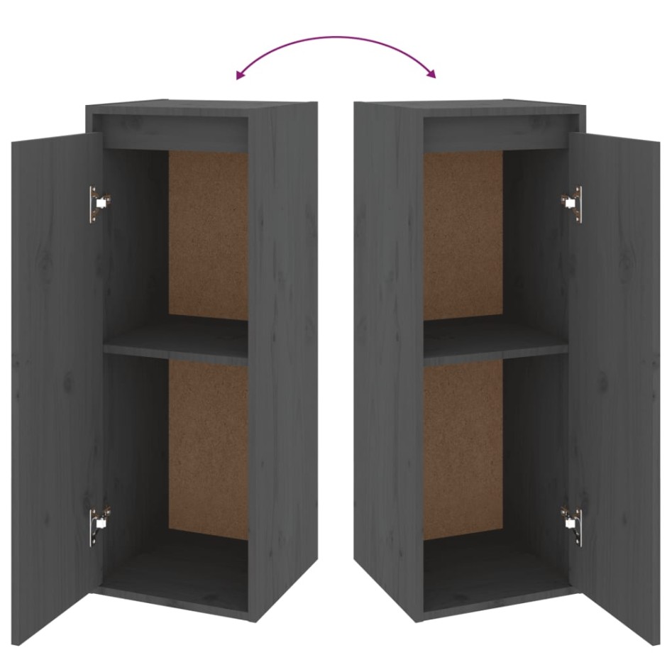 Muebles para TV 2 piezas madera maciza de pino