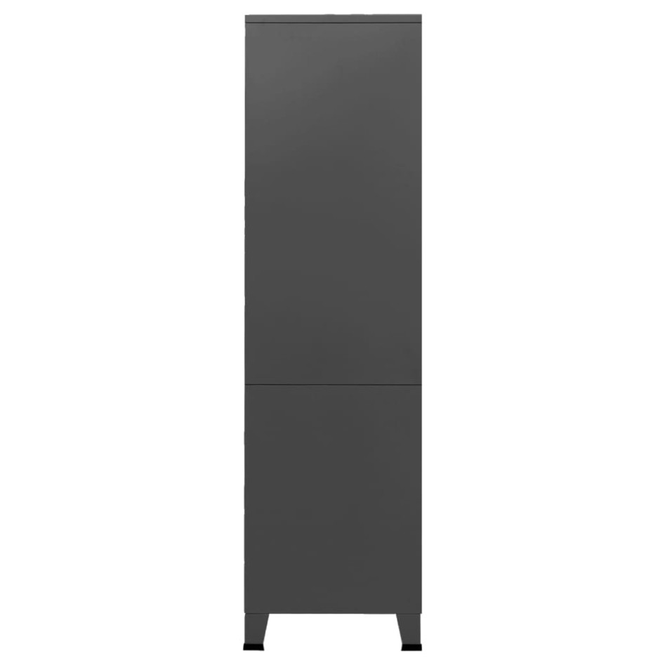 Armario industrial de metal gris antracita 90x50x180