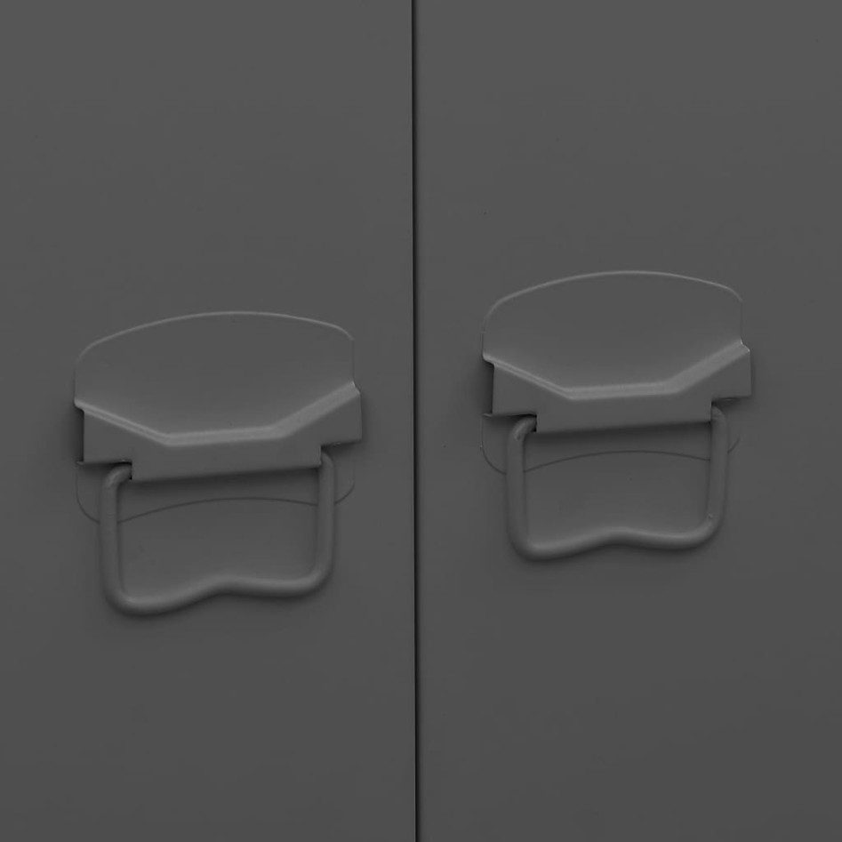 Armario industrial de metal gris antracita 90x50x180