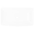Lavabo lujoso rectangular ceráminca blanco 71x39