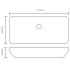 Lavabo lujoso rectangular ceráminca blanco 71x39