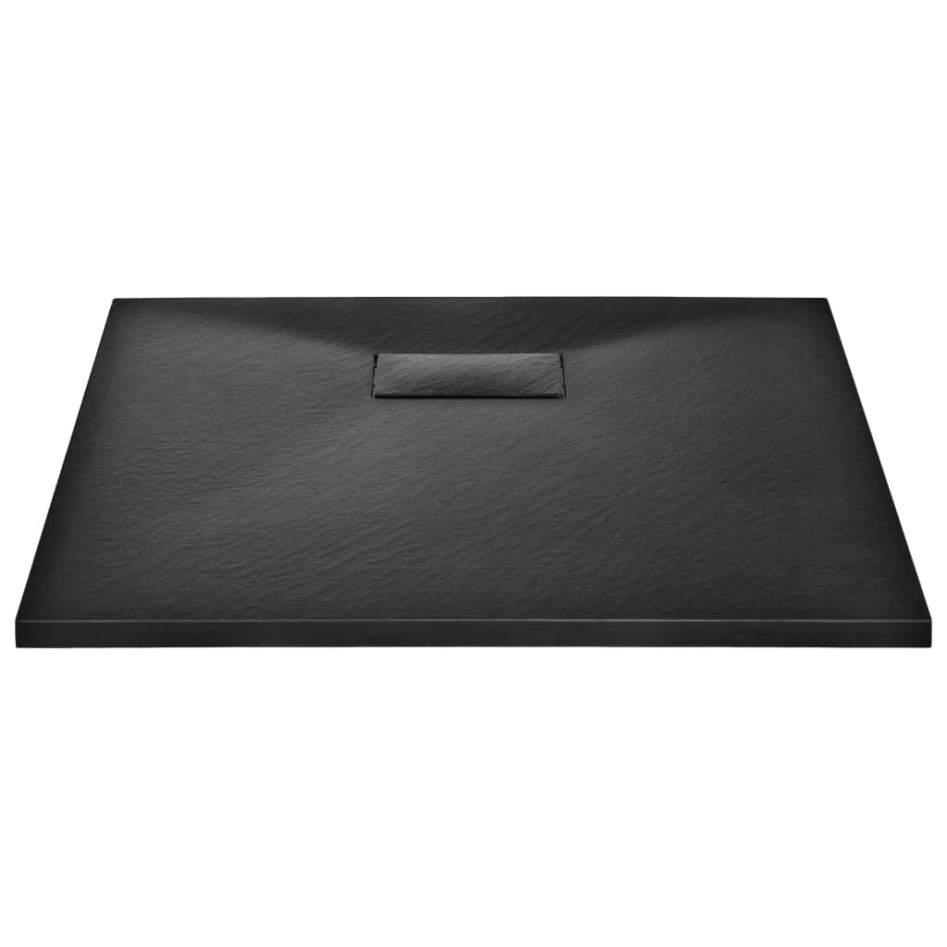Plato de ducha SMC negro 90x90