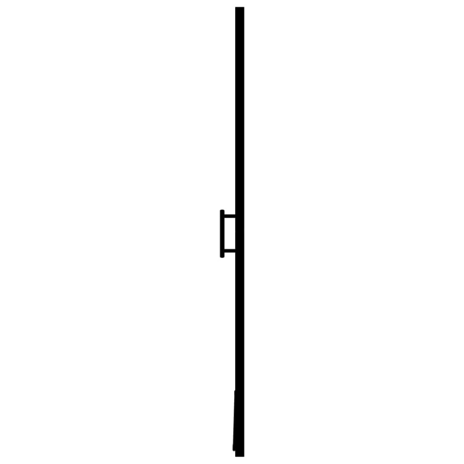 Puerta de ducha de vidrio templado negro 81x195