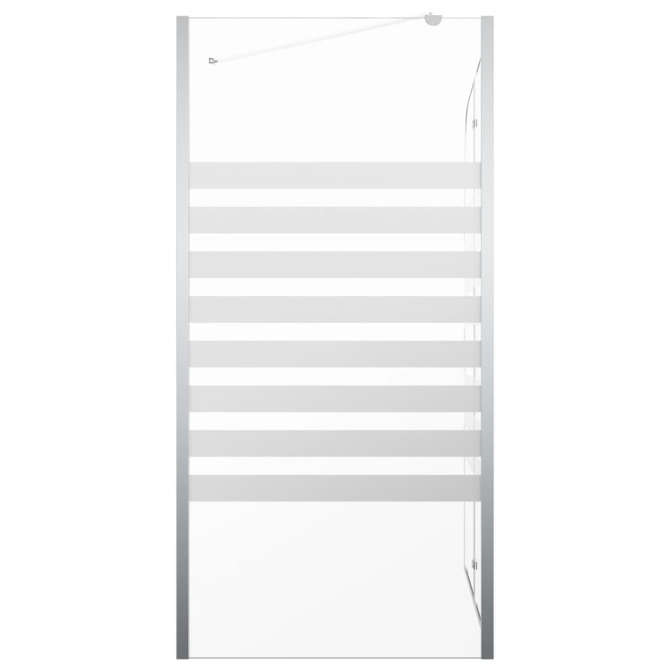 Mampara de baño vidrio templado a rayas 120x68x130