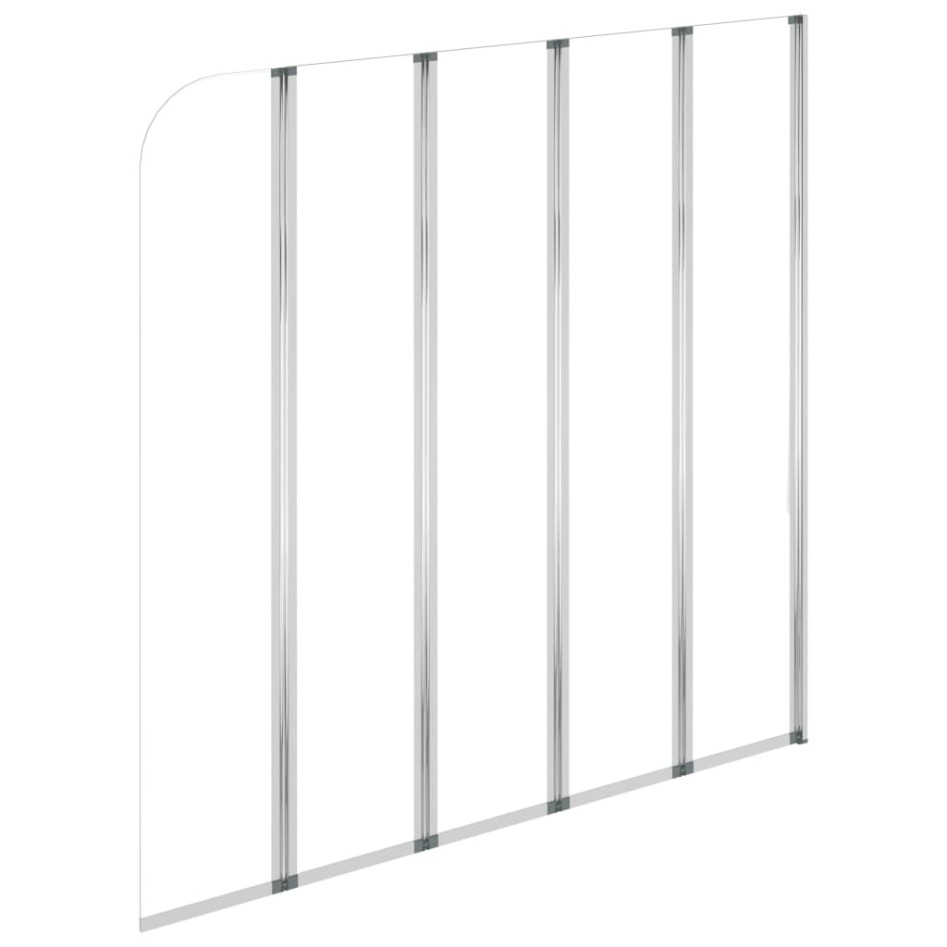 Mampara de ducha de vidrio templado transparente 120x140