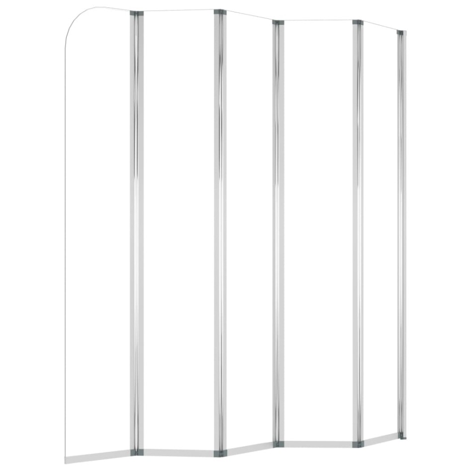 Mampara de ducha de vidrio templado transparente 120x140