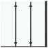 Mampara de ducha plegable 3 paneles ESG 130x138 cm
