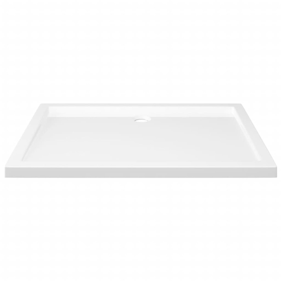 Plato de ducha rectangular ABS blanco 70x100