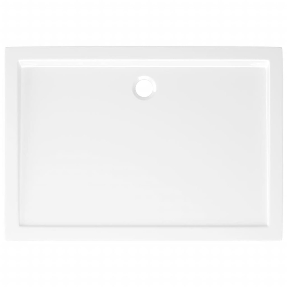 Plato de ducha rectangular ABS blanco 70x100