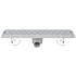 Desagüe lineal de ducha 2 piezas 930x140 mm acero