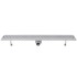 Desagüe lineal de ducha 2 piezas 930x140 mm acero