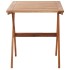 Mesa de jardín de madera maciza de acacia 110x67x74
