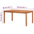 Mesa de jardín madera maciza de acacia 150x90x74