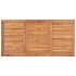 Mesa de comedor de jardín madera maciza de teca 160x80x77