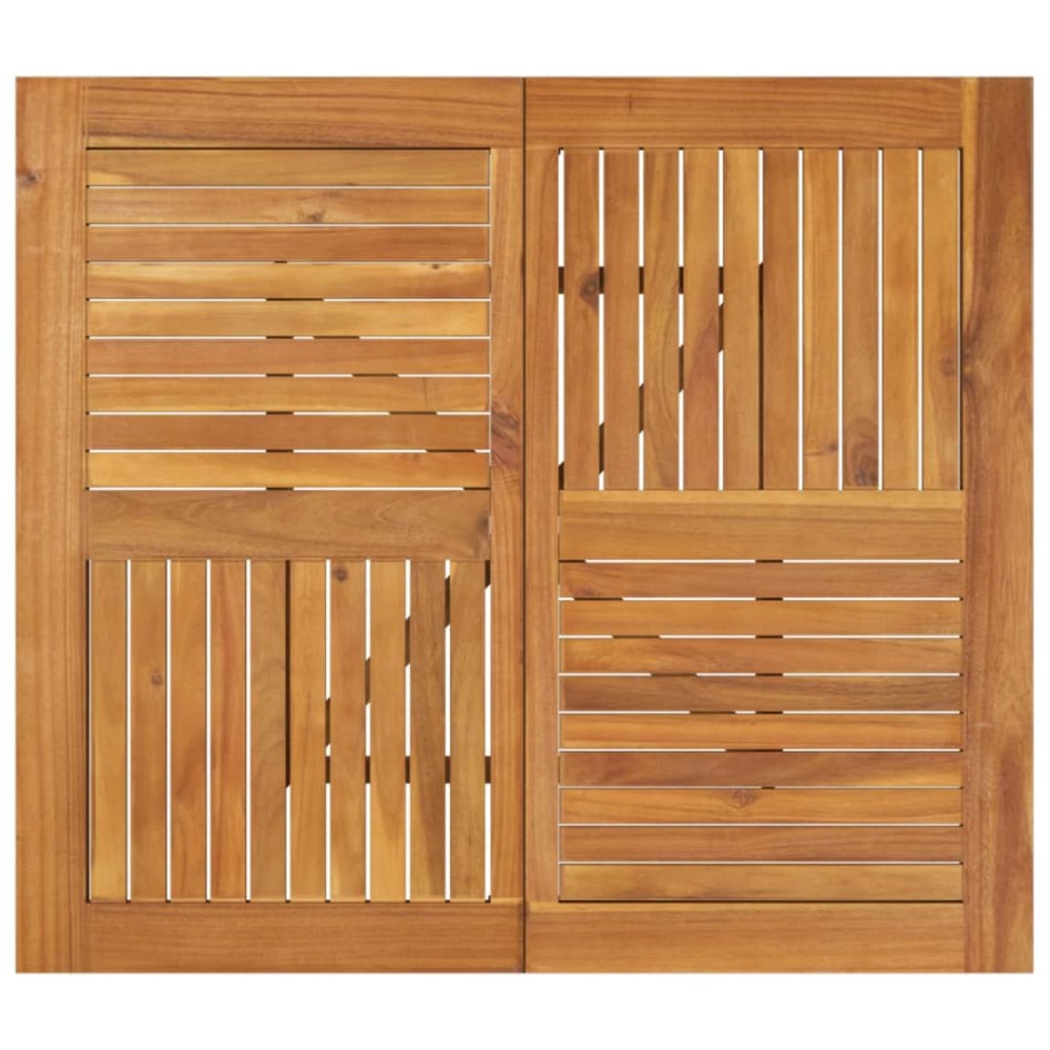 Mesa de jardín madera maciza de acacia 85x85x75