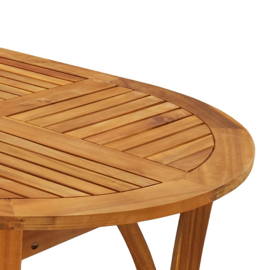 Mesa de jardín madera maciza de acacia 150x90x75
