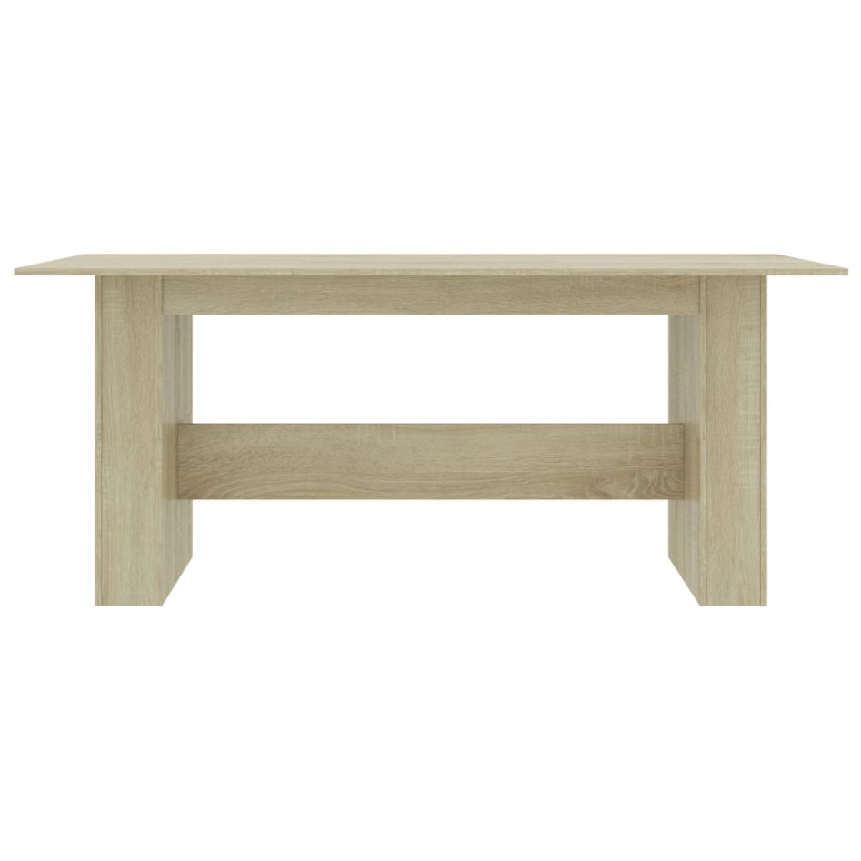 Mesa de comedor madera de ingeniería roble Sonoma 180x90x76