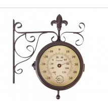 Reloj de estación con termómetro