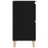 Aparadores 2 uds madera contrachapada negro 60x35x70